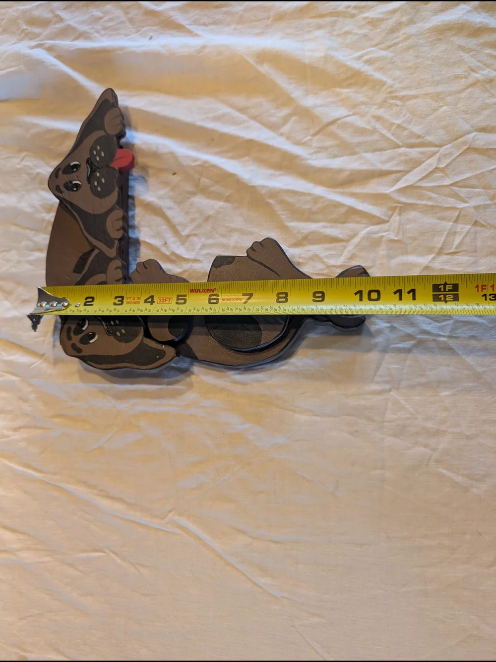 2/30$ Vintage Brown and Black Playful Puppy Wall Door Corner Decor - Picture 4 of 4